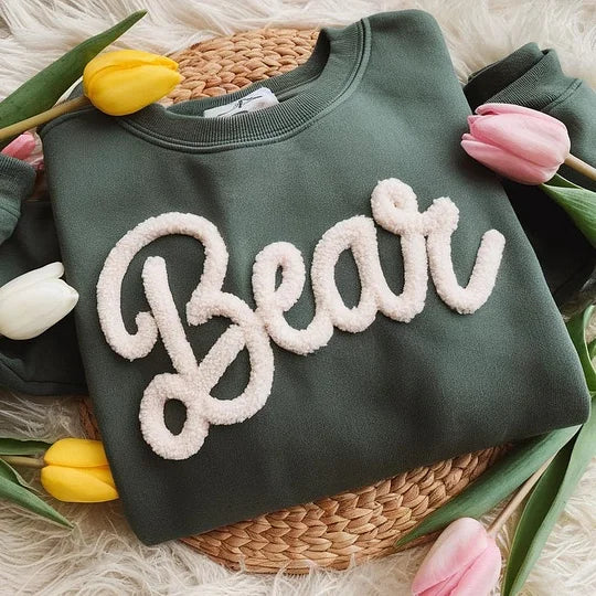 (Babies & Youth) Personalized Chenille Embroidered Sweatshirt