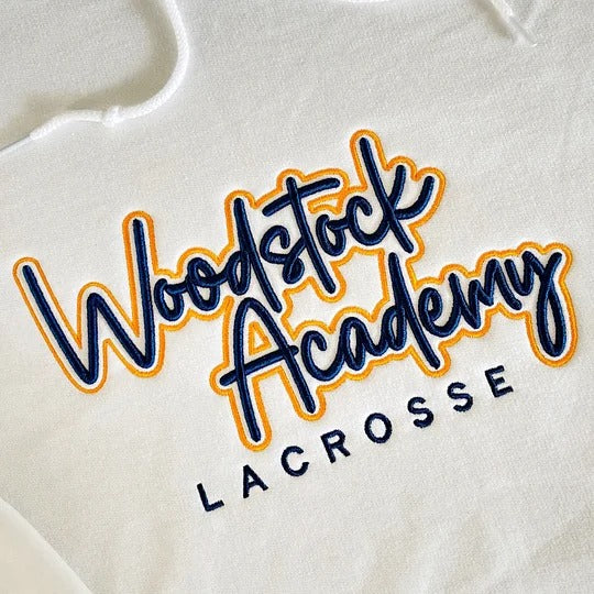 Custom 3D PUFF Embroidery Team Sweatshirt, School Spirit Wear, School Mascot
